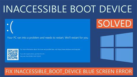 solved clone inaccessible boot device gpt|windows 10 inaccessible boot device error.